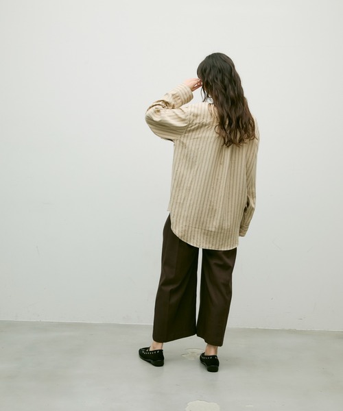 Lutim by u(ルチバイユー)の「Ethical suede over shirt / エシカルスエードオーバーシャツ(シャツ/ブラウス・レディース・ベージュ/ブラウン/ブルー・FREE)」の14枚目の写真