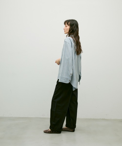 Lutim by u(ルチバイユー)の「Ethical suede over shirt / エシカルスエードオーバーシャツ(シャツ/ブラウス・レディース・ベージュ/ブラウン/ブルー・FREE)」の13枚目の写真