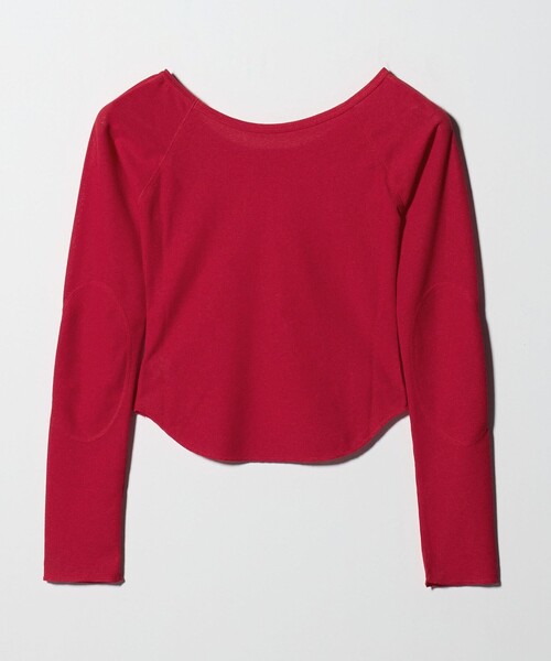 ATTISESSION（アティセッション）の「＜ATTISESSION＞ワッフル ローカットネック トップス（Tシャツ/カットソー・レディース・オリーブ/ブラック/レッド・FREE）」の11枚目の写真