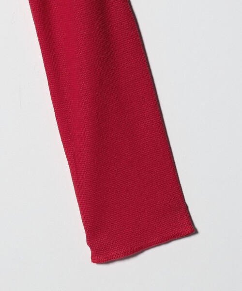 ATTISESSION（アティセッション）の「＜ATTISESSION＞ワッフル ローカットネック トップス（Tシャツ/カットソー・レディース・オリーブ/ブラック/レッド・FREE）」の13枚目の写真