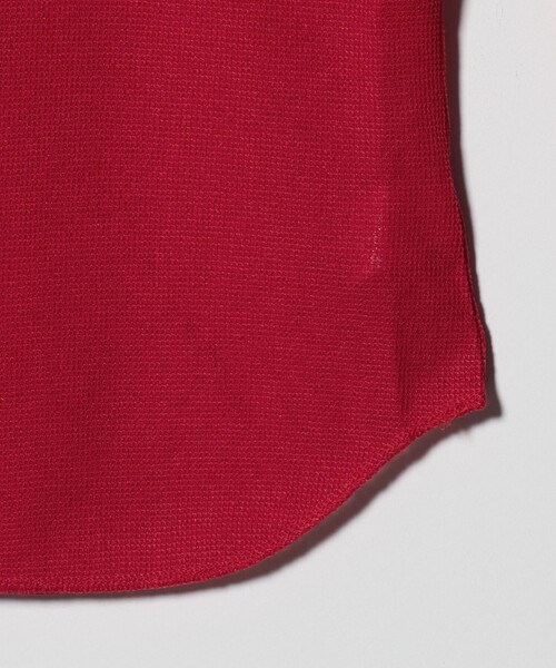 ATTISESSION（アティセッション）の「＜ATTISESSION＞ワッフル ローカットネック トップス（Tシャツ/カットソー・レディース・オリーブ/ブラック/レッド・FREE）」の14枚目の写真