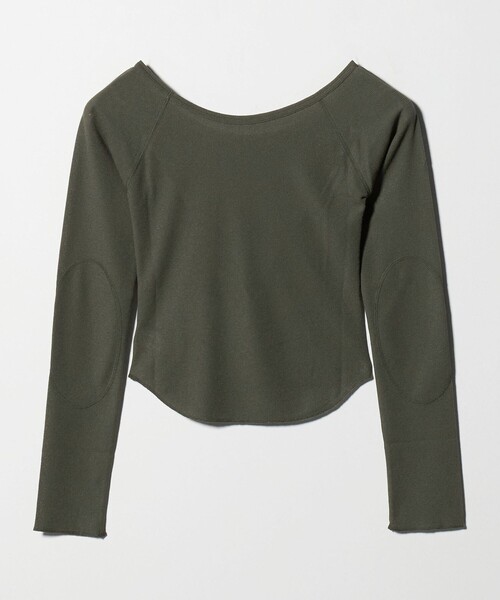 ATTISESSION（アティセッション）の「＜ATTISESSION＞ワッフル ローカットネック トップス（Tシャツ/カットソー・レディース・オリーブ/ブラック/レッド・FREE）」の17枚目の写真