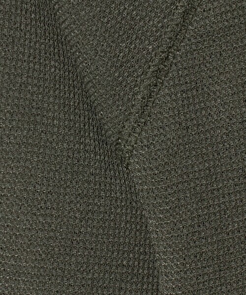 ATTISESSION（アティセッション）の「＜ATTISESSION＞ワッフル ローカットネック トップス（Tシャツ/カットソー・レディース・オリーブ/ブラック/レッド・FREE）」の19枚目の写真