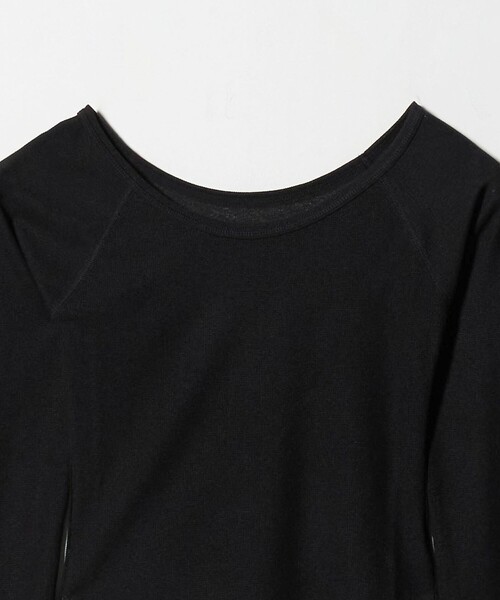 ATTISESSION（アティセッション）の「＜ATTISESSION＞ワッフル ローカットネック トップス（Tシャツ/カットソー・レディース・オリーブ/ブラック/レッド・FREE）」の22枚目の写真