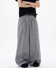 メンズのその他パンツ（グレー/灰色系・チェック柄