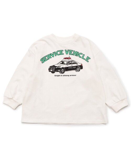 BREEZE(ブリーズ)の「【WEB限定/ジュニア対応】グラフィックバリエーション長袖Tシャツ(Tシャツ/カットソー・キッズ・オレンジ/ミント/ネイビー/ベージュ/チャコール/イエロー/サックスブルー/ピンク/オフホワイト/グレー・140/110/100/130/120/150/90)」の13枚目の写真
