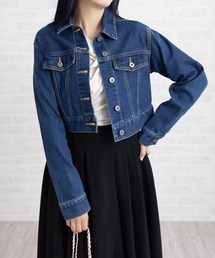 CLEAR BASIC | ショート丈デニムジャケット［大人 カジュアル 着回し力抜群］≪AW新作≫(デニムジャケット)