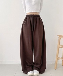 NANAHACHI（ナナハチ）の「サイドウエストタック ワイド スウェットパンツ（スウェットパンツ）」