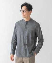 URBAN RESEARCH ROSSO MEN | 『抗菌 / 防臭』『XXLサイズあり』ハイパフォーマンスフランネルバンドカラーシャツ(シャツ/ブラウス)