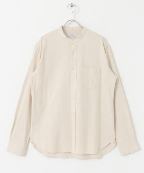 URBAN RESEARCH ROSSO MEN（アーバンリサーチロッソメン）の「『抗菌 / 防臭』『XXLサイズあり』ハイパフォーマンスフランネルバンドカラーシャツ（シャツ/ブラウス・メンズ・ボルドー/ネイビー/ブルー系その他/チェック/グリーン系その他/アイボリー/ブラック/カーキ/ブラウン系その他/グレー・SMALL/MEDIUM/LARGE/X-LARGE/XX-LARGE）」の16枚目の写真