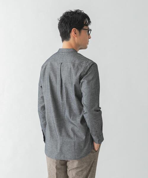 URBAN RESEARCH ROSSO MEN(アーバンリサーチロッソメン)の「『抗菌 / 防臭』『XXLサイズあり』ハイパフォーマンスフランネルバンドカラーシャツ(シャツ/ブラウス・メンズ・ボルドー/ネイビー/ブルー系その他/チェック/グリーン系その他/アイボリー/ブラック/カーキ/ブラウン系その他/グレー・SMALL/MEDIUM/LARGE/X-LARGE/XX-LARGE)」の22枚目の写真