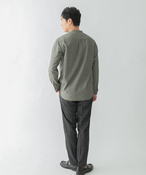 URBAN RESEARCH ROSSO MEN(アーバンリサーチロッソメン)の「『抗菌 / 防臭』『XXLサイズあり』ハイパフォーマンスフランネルバンドカラーシャツ(シャツ/ブラウス・メンズ・ボルドー/ネイビー/ブルー系その他/チェック/グリーン系その他/アイボリー/ブラック/カーキ/ブラウン系その他/グレー・SMALL/MEDIUM/LARGE/X-LARGE/XX-LARGE)」の17枚目の写真