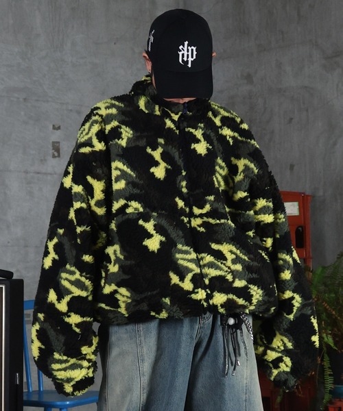 ILL'S(イルズ)の「2WAY リバーシブル ナイロン ドローコード ボアブルゾン メンズ レディース ユニセックス(ブルゾン・メンズ・ブラック/ブラック系その他/グレー/ネイビー・M/L)」の22枚目の写真