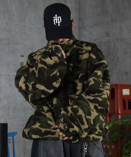 ILL'S(イルズ)の「2WAY リバーシブル ナイロン ドローコード ボアブルゾン メンズ レディース ユニセックス(ブルゾン・メンズ・ブラック/ブラック系その他/グレー/ネイビー・M/L)」の5枚目の写真