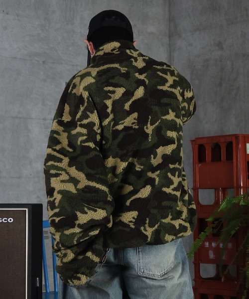 ILL'S(イルズ)の「2WAY リバーシブル ナイロン ドローコード ボアブルゾン メンズ レディース ユニセックス(ブルゾン・メンズ・ブラック/ブラック系その他/グレー/ネイビー・M/L)」の11枚目の写真