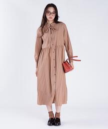 美品　トゥービーバイアニエスベー シャツワンピース 丸襟　Aライン ブラック　M To b. by agnes b.（トゥービーバイアニエスベー）の「WD98 ROBE