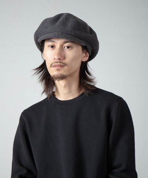 RACAL（ラカル）の「Curling Yarn Thermo Knit Casquette / カーリングヤーンサーモニットキャスケット（キャスケット・メンズ・ブラック/オリーブ/グレー/モカ・MEDIUM/LARGE）」の2枚目の写真