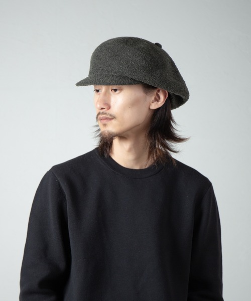 RACAL（ラカル）の「Curling Yarn Thermo Knit Casquette / カーリングヤーンサーモニットキャスケット（キャスケット・メンズ・ブラック/オリーブ/グレー/モカ・MEDIUM/LARGE）」の4枚目の写真