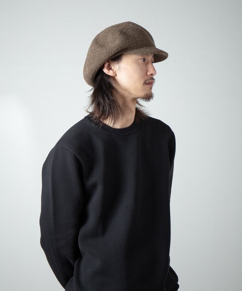 RACAL（ラカル）の「Curling Yarn Thermo Knit Casquette / カーリングヤーンサーモニットキャスケット（キャスケット・メンズ・ブラック/オリーブ/グレー/モカ・MEDIUM/LARGE）」の5枚目の写真