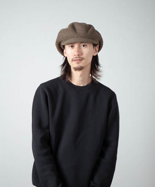 RACAL（ラカル）の「Curling Yarn Thermo Knit Casquette / カーリングヤーンサーモニットキャスケット（キャスケット・メンズ・ブラック/オリーブ/グレー/モカ・MEDIUM/LARGE）」の7枚目の写真