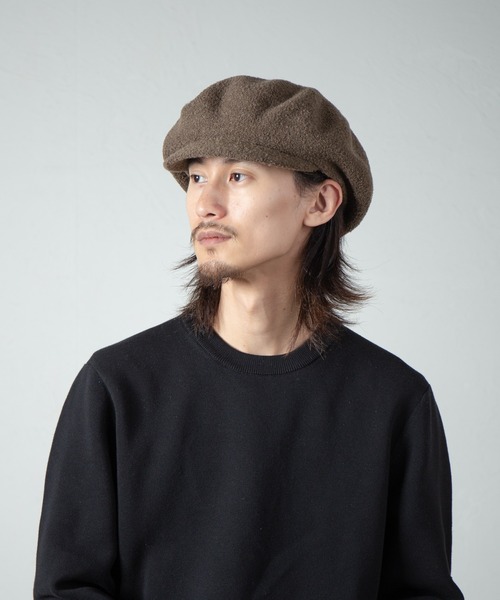RACAL（ラカル）の「Curling Yarn Thermo Knit Casquette / カーリングヤーンサーモニットキャスケット（キャスケット・メンズ・ブラック/オリーブ/グレー/モカ・MEDIUM/LARGE）」の8枚目の写真