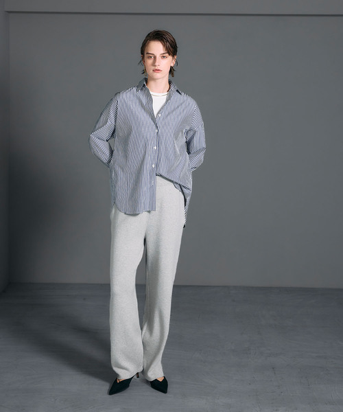 N.O.R.C（ノーク）の「コンフォータブルシャツ（シャツ/ブラウス・レディース・ベージュ系/オフホワイト/ブルー/ネイビー系/ピンク/ストライプ/サックスブルー・フリー）」の13枚目の写真