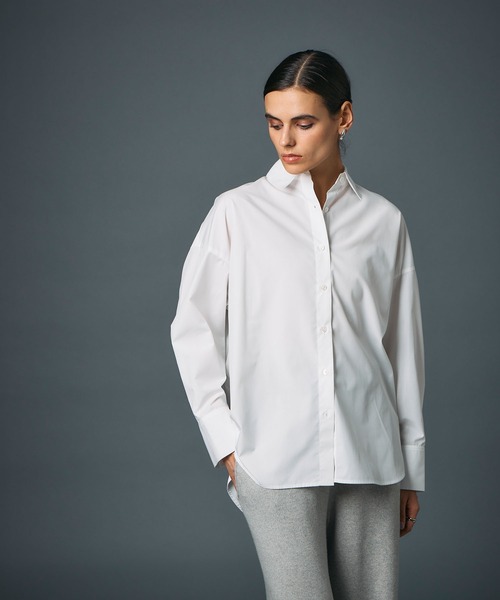 N.O.R.C（ノーク）の「コンフォータブルシャツ（シャツ/ブラウス・レディース・ベージュ系/オフホワイト/ブルー/ネイビー系/ピンク/ストライプ/サックスブルー・フリー）」の21枚目の写真