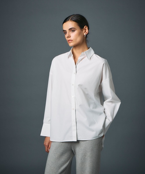 N.O.R.C（ノーク）の「コンフォータブルシャツ（シャツ/ブラウス・レディース・ベージュ系/オフホワイト/ブルー/ネイビー系/ピンク/ストライプ/サックスブルー・フリー）」の22枚目の写真