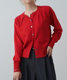 Lui's | 襟タックデザインウール混カーディガン(カーディガン/ボレロ)