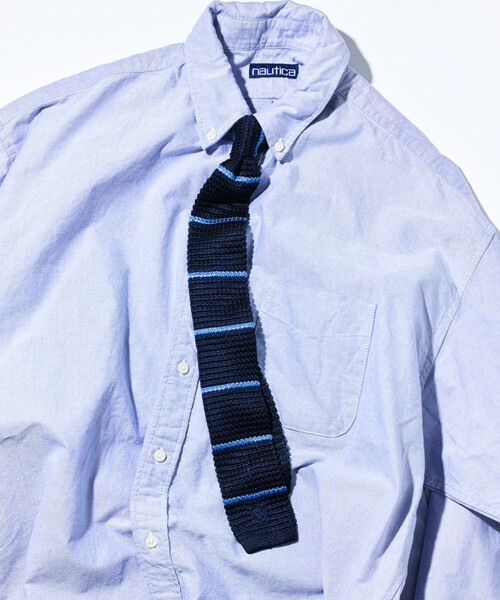 NAUTICA（ノーティカ）の「NAUTICA/ノーティカ ヴィンテージライク シルク ニットタイ（ネクタイ・メンズ・ブラック/ネイビー/ブラウン/ブルー/グリーン・ﾌﾘ-）」の5枚目の写真