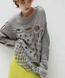 leinwande | Cable&Dot Mohair Sweater(ニット/セーター)