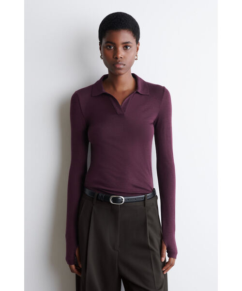 メリノウールポロシャツ（ポロシャツ）｜COS（コス）のファッション