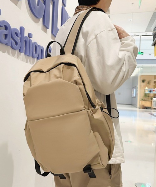 Miniministore(ミニミニストア)の「リュックサック ユニセックス 大容量A4(バックパック/リュック・レディース・ブラック/ベージュ/アイボリー・FREE)」の11枚目の写真