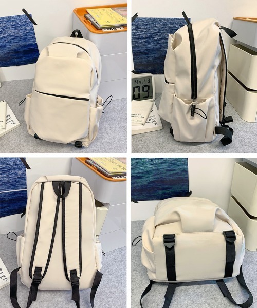 Miniministore(ミニミニストア)の「リュックサック ユニセックス 大容量A4(バックパック/リュック・レディース・ブラック/ベージュ/アイボリー・FREE)」の17枚目の写真