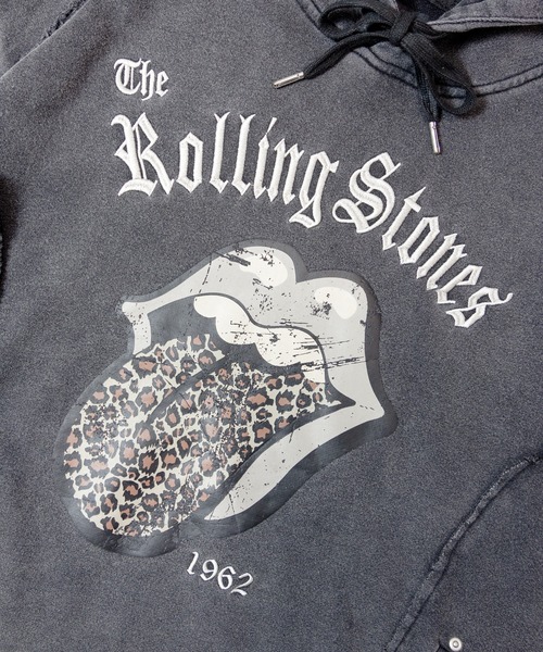 JACKROSE(ジャックローズ)の「B-TRS-Lips&Tongue-ヒョウ柄切替プルパーカー(パーカー・メンズ・ブラック/ブラウン・M/L)」の8枚目の写真