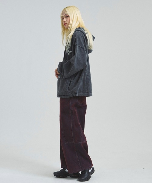 JACKROSE(ジャックローズ)の「B-TRS-Lips&Tongue-ヒョウ柄切替プルパーカー(パーカー・メンズ・ブラック/ブラウン・M/L)」の21枚目の写真