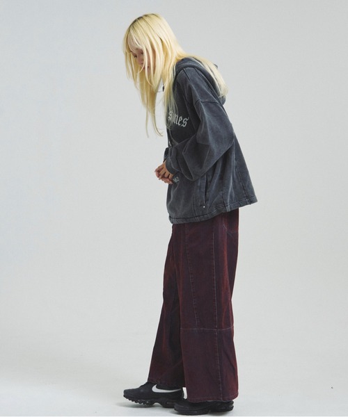 JACKROSE(ジャックローズ)の「B-TRS-Lips&Tongue-ヒョウ柄切替プルパーカー(パーカー・メンズ・ブラック/ブラウン・M/L)」の20枚目の写真