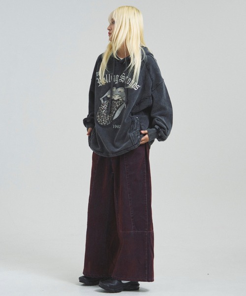 JACKROSE(ジャックローズ)の「B-TRS-Lips&Tongue-ヒョウ柄切替プルパーカー(パーカー・メンズ・ブラック/ブラウン・M/L)」の19枚目の写真