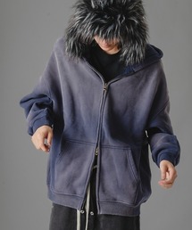 there is nothing（ゼアイズナッシング）の「ピグメントオーバーサイズダブルジップパーカー（パーカー）」