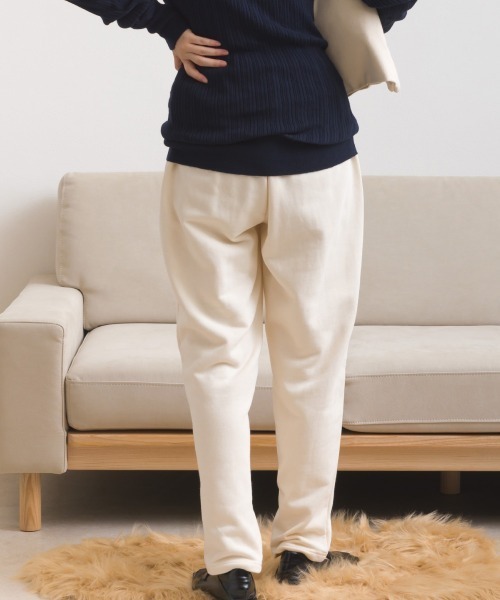 OMNES（オムネス）の「テック裏毛タックスウェットテーパードパンツ（スウェットパンツ・レディース・ホワイト/ブラック/グレー/ダークグレー・FREE）」の7枚目の写真