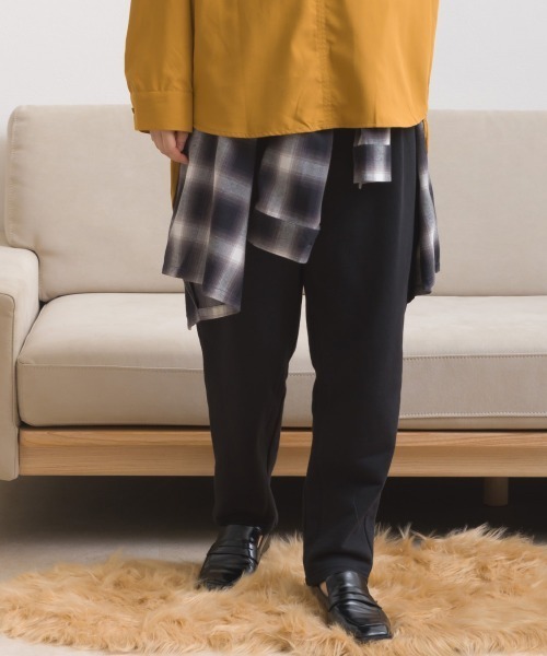 OMNES（オムネス）の「テック裏毛タックスウェットテーパードパンツ（スウェットパンツ・レディース・ホワイト/ブラック/グレー/ダークグレー・FREE）」の10枚目の写真