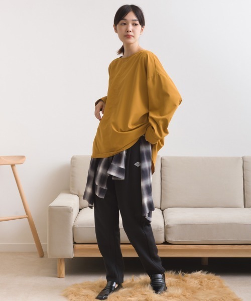 OMNES（オムネス）の「テック裏毛タックスウェットテーパードパンツ（スウェットパンツ・レディース・ホワイト/ブラック/グレー/ダークグレー・FREE）」の13枚目の写真