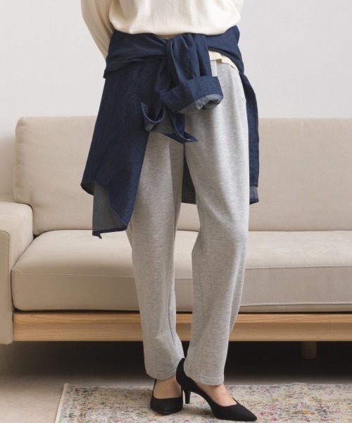 OMNES（オムネス）の「テック裏毛タックスウェットテーパードパンツ（スウェットパンツ・レディース・ホワイト/ブラック/グレー/ダークグレー・FREE）」の15枚目の写真