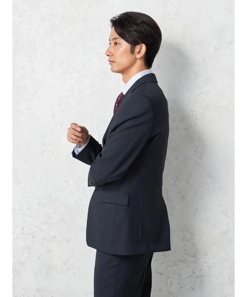 HARUYAMA(ハルヤマ)の「【ロングシーズン/秋冬春】 WEB限定 洗える/ベスト付 3ピース スーツ セットアップ ヘリンボン 防シワ (上下セット)(スーツセット・メンズ・ネイビー・A5/A6/A7/A8/AB4/AB5/AB6/AB7/AB8/BB4/BB5/BB6/BB7/BB8/A4)」の12枚目の写真