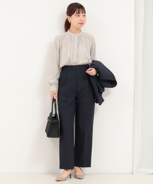 MICO COULIER（ミコクリエ）の「《セットアップ対応》ウールライクウインドペンパンツ（その他パンツ・レディース・ブルー系その他/グレー系その他・38/36）」の3枚目の写真