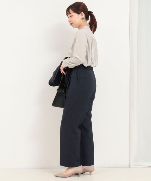 MICO COULIER（ミコクリエ）の「《セットアップ対応》ウールライクウインドペンパンツ（その他パンツ・レディース・ブルー系その他/グレー系その他・38/36）」の5枚目の写真