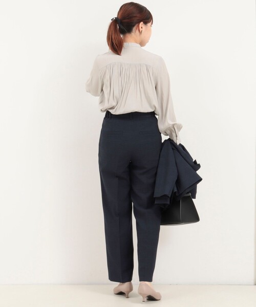 MICO COULIER（ミコクリエ）の「《セットアップ対応》ウールライクウインドペンパンツ（その他パンツ・レディース・ブルー系その他/グレー系その他・38/36）」の6枚目の写真