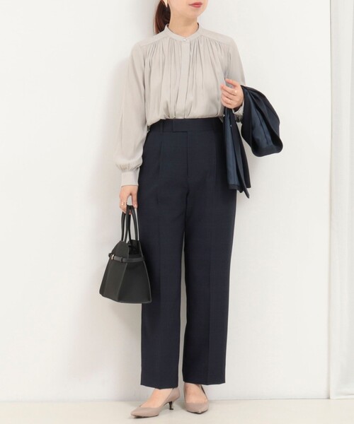 MICO COULIER（ミコクリエ）の「《セットアップ対応》ウールライクウインドペンパンツ（その他パンツ・レディース・ブルー系その他/グレー系その他・38/36）」の9枚目の写真