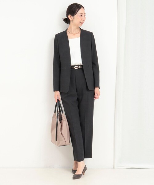 MICO COULIER（ミコクリエ）の「《セットアップ対応》ウールライクウインドペンパンツ（その他パンツ・レディース・ブルー系その他/グレー系その他・38/36）」の10枚目の写真