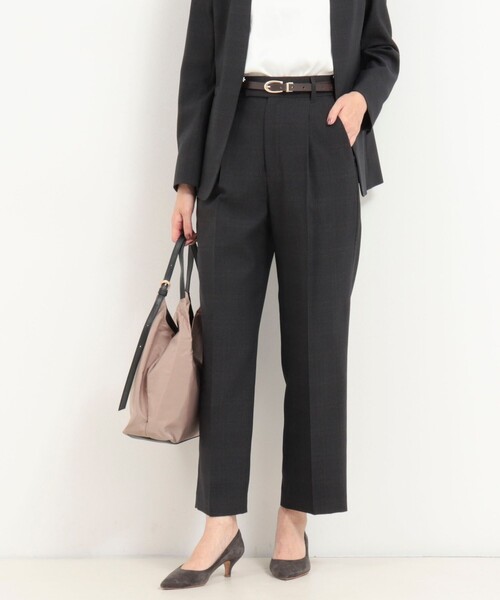 MICO COULIER（ミコクリエ）の「《セットアップ対応》ウールライクウインドペンパンツ（その他パンツ・レディース・ブルー系その他/グレー系その他・38/36）」の11枚目の写真